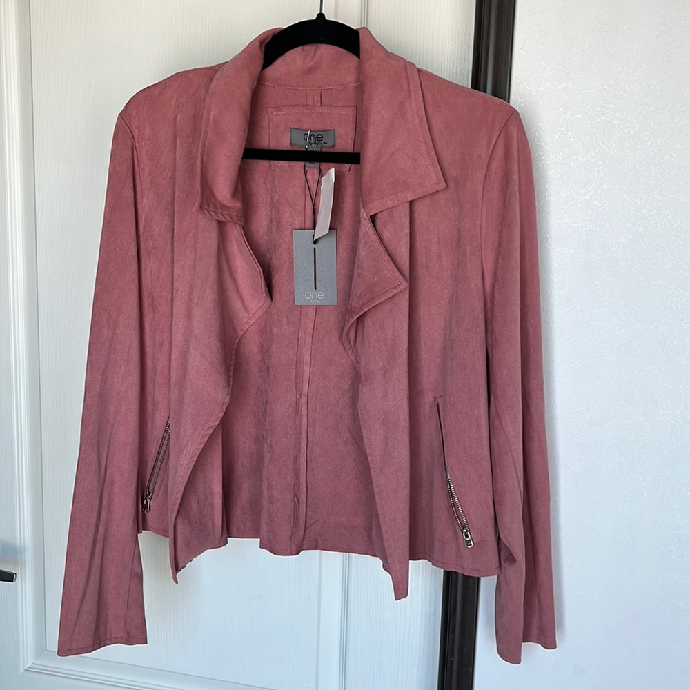 Pink Suede Blazer